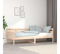 Lit de Jour Blanc Bois Massif de Pin 90x190 cm Lit d'Invité Canapé-lit vidaXL