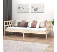 Lit de Jour Bois Massif de Pin 80x200 cm Lit d’Invité Canapé Salon vidaXL