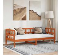 Lit de Jour Bois Massif de Pin 80x200 cm Lit d’Invité Canapé Salon vidaXL