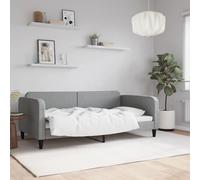 vidaXL Lit de Jour avec lit gigogne et tiroirs 100x190 cm Tissu, canapé-lit, canapé-lit Confortable, lit de Jour avec tiroirs, lit d'appoint