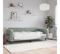 vidaXL Lit de jour avec lit gigogne et tiroirs 100x190 cm velours 3197163