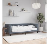 vidaXL Lit de Repos Gris foncé 90x190 cm Velours