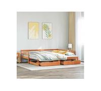 Lit de jour et lit gigogne et tiroirs 90x200 cm bois pin massif, canapé-lit, canapé-lit confortable, lit de jour avec 3302162