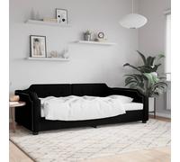 Lit de jour gris foncé 90x200 cm tissu canapé-lit vidaXL