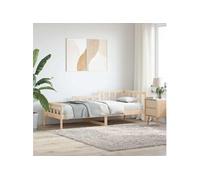 Lit de jour sans matelas 80x200 cm bois de pin massif
