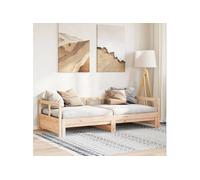 Vidaxl Lit De Jour Sans Matelas 80x200 Cm Bois De Pin Massif Marron