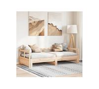 Vidaxl Lit De Jour Sans Matelas 90x200 Cm Bois De Pin Massif Marron