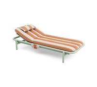 Lit de Jour Sunbun Vert brume/Rayures Orange