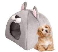 Lit de la grotte pour animaux de compagnie - Maison de chat à la carpe intérieure | Retrait de dôme d'hiver de luxe pour chatons petits chiens, coussin d'oreiller doux, lit de berceau, coin hamac