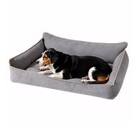 Lit de luxe en peluche pour chien - Niche confortable - Antidérapant - Tapis de couchage pour animaux domestiques