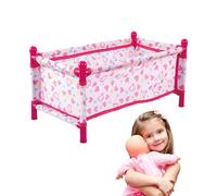 Lit de maison de pour , berceau de poupées pour - Porte-bagages pour | réaliste Faites semblant de jouer avec la poussette jouet pour berceau de siège au