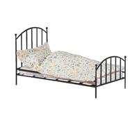 Lit de Maison de - Style Vintage, Mini modèle | Meubles à Cadre en Bois, Accessoire de Chambre Plus Moderne pour Disposition Moderne pour Une Maison de Chambre d'hôtel décor Jouet Jouet playset