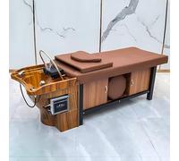 Lit de massage avec shampoing, contrôle de la température de l'eau et spa | Comprend un appareil de photothérapie, une fonction de fumigation, un tabouret assorti et peut également servir de table de