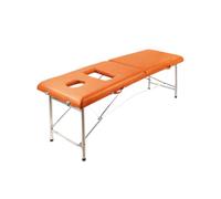 Lit de massage de beauté portable avec trou de poitrine, lit de fumigation de moxibustion pliable, lit de tatouage thérapeutique, adapté au salon de spa(Color 6,180x60x65cm)