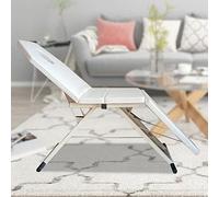 Lit de Massage Portable Table de Massage Pliable Réglable pour Salon de Beauté Chaise Spa avec Dossier Inclinable Design Antidérapant pour Tatouage et Soins du Corps