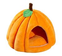 Lit de niche pour animaux de compagnie, lit en forme de lit pour petits chiens, nid, animal de compagnie, chaton, grotte d'Halloween, niche antidérapante pour animaux domestiques et petits chiens