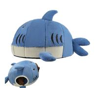 lit de nid de Chaton - House de Chat de Requin, cachette de Chats endormis | des Requins Refuge pour Animaux de Compagnie fermée, Un Coussin Doux Confortable à l'intérieur