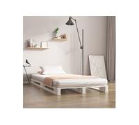 Cadre de Lit Adulte Chambre Sommier Meuble Intérieur Bois de Pin Massif vidaXL