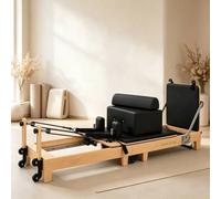 Lit de Pilates - Pliable pour gagner de la place, emballage en caisse de bois pour éviter tout dommage pendant le transport. noir