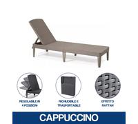 LIT DE PLAGE REFERMABLE CHAISE LONGUE EN ROTIN CHAISE LONGUE JAIPUR 37033V