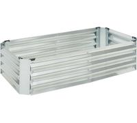 Lit de plantation 'Celano' Lit surélevé 120 x 60 x 30 cm Acier argenté
