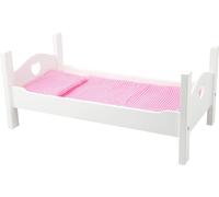 - Lit de poupee blanc en bois - 11212