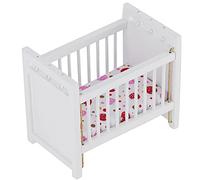 Lit de Poupée en Bois, Jouet bébé Lit Poupée Literie bébé Poupée Meubles Lits de Poupée bébé Jouet Berceau pour Maison de Poupée pour Enfant