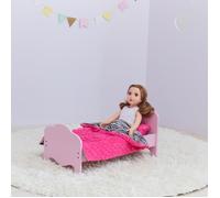 Lit de poupée, Teamson Kids, rose/imprimes zebre, 51 X 28 X 25