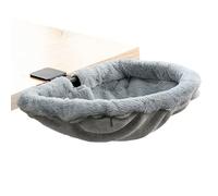 Lit de pour Bureau - Perch pour Animaux de Compagnie Semi-fermé en Peluche, nid de Ergonomique Doux, Espace de Repos élevé Confortable, Coussin de Sommeil Confortable | Lit de Bureau pour