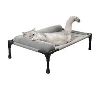 Lit de promenade pour animal de compagnie, lit surélevé pour chien, matelas rafraîchissant pour chiot, 45 x 66 x 17 cm, design hamac confortable, portable et polyvalent pour le camping en intérieur et