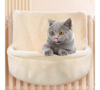 Lit De Radiateur pour Chat, Sac Radiateur en Peluche pour Chat avec Cadre | Lit À Suspendre Au Radiateur Tissu En Peluche Douce Chaude Hamac Suspendu Pour Chats D'intérieur, 46x26cm