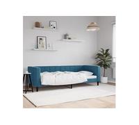 vidaXL Lit de jour canapé‑lit 80x200 cm velours Bleu sans matelas