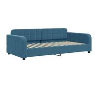 Lit de Repos Bleu 90x200 cm Velours, vidaXL, Canapé-lit Confortable, Lit d'appoint, Canapé-lit Simple