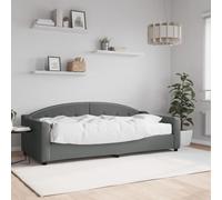 vidaXL Lit de repos gris foncé 100x200 cm tissu
