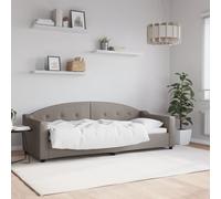 vidaXL Lit de repos Taupe 90x200 cm Tissu