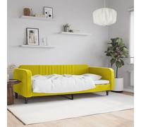Lit de repos jaune 90x200 cm velours canapé-lit canapé-lit confortable vidaXL