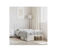 Lit de repos noir 100x200 cm velours 354255