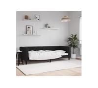 Lit de repos noir 80x200 cm velours 354005