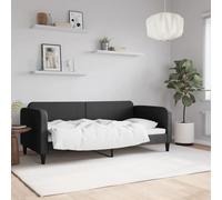 Vidaxl Lit De Repos Noir 90x200 Cm Tissu Noir