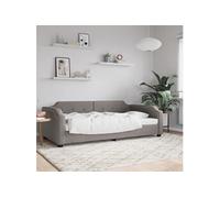 Lit de repos crème 80x200 cm tissu canapé-lit canapé-lit confortable vidaXL