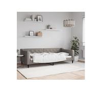 Lit de repos taupe 80x200 cm tissu canapé-lit canapé-lit confortable vidaXL