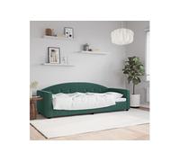 Lit de repos vert foncé 80x200 cm velours 354131