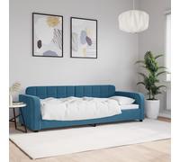 vidaXL Lit de jour avec lit gigogne bleu 90x200 cm velours 3196928