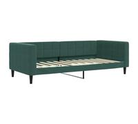 Vidaxl Lit De Repos Vert Foncé 90x200 Cm Velours Vert