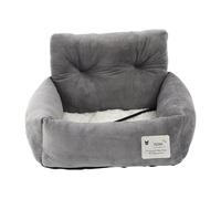 Lit de sécurité pour animal de compagnie - Panier de voyage surélevé en peluche, berceau de transport confortable | Avec système de soutien de la poignée renforcé, conception de stabilité de coussin