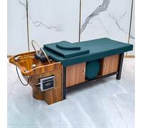Lit de shampoing massant à température contrôlée pour salon | Comprend un système de circulation d'eau, un équipement de spa pour la tête, une table de soins du visage, la photothérapie,