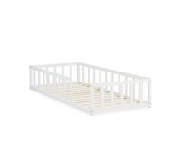 Lit de sol pour tout-petits 90x200 cm blanc