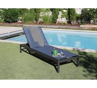 Lit De Soleil En Aluminium Thema Bleu