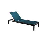 Bain de soleil aluminium et toile avec roues - Théma