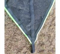 Lit De Suspension Portable Triangulaire Pour Plusieurs Personnes De La Nouvelle Collection Fabriqué En Tissu De Filet Et En Nylon Noir 400*400*400cm Avec Accessoires Inclués